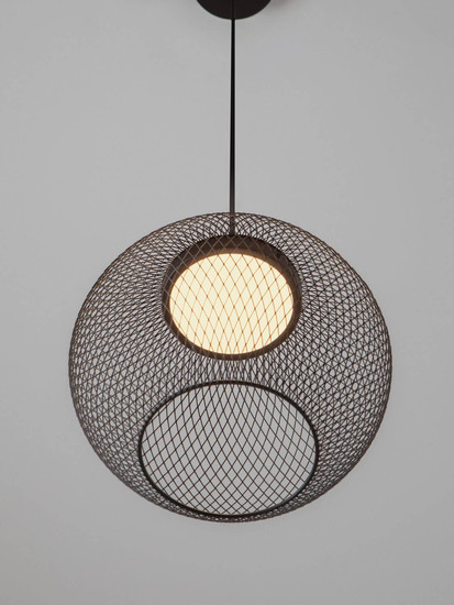 Nova Luce LED Pendelleuchte Kinetic 12W warmweiss 3000K Schwarz Metall Ø30cm 9620153