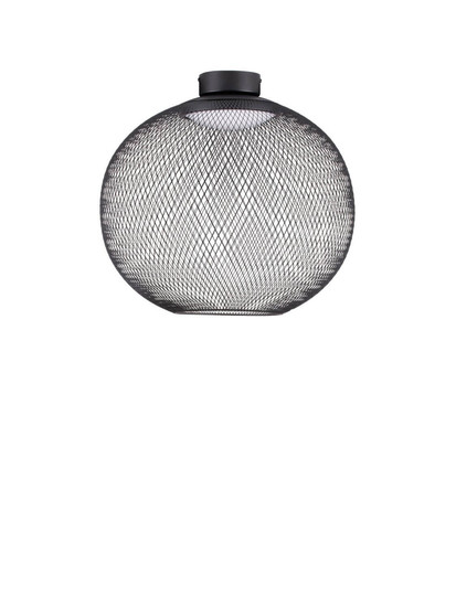 Nova Luce LED Deckenleuchte Kinetic 24W warmweiss 3000K Schwarz Metall Ø50cm 9620154