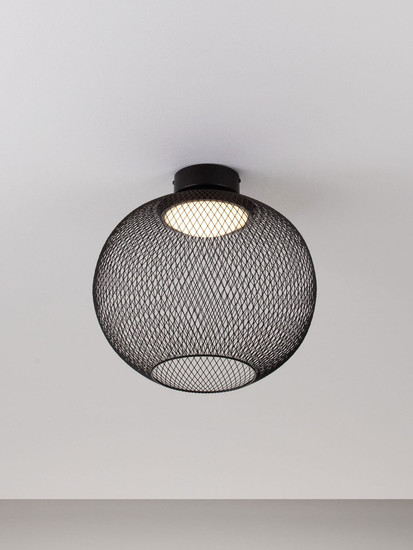 Nova Luce LED Deckenleuchte Kinetic 19W warmweiss 3000K Schwarz Metall Ø40cm 9620155