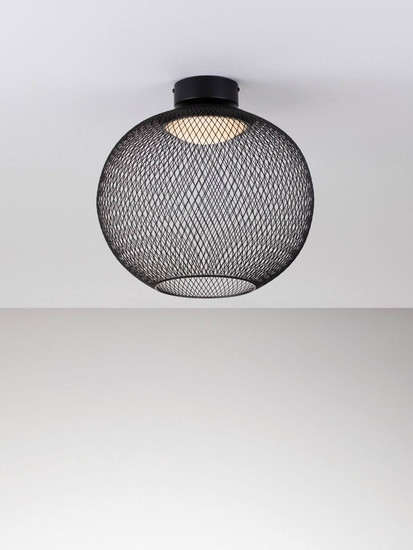 Nova Luce LED Deckenleuchte Kinetic 19W warmweiss 3000K Schwarz Metall Ø40cm 9620155