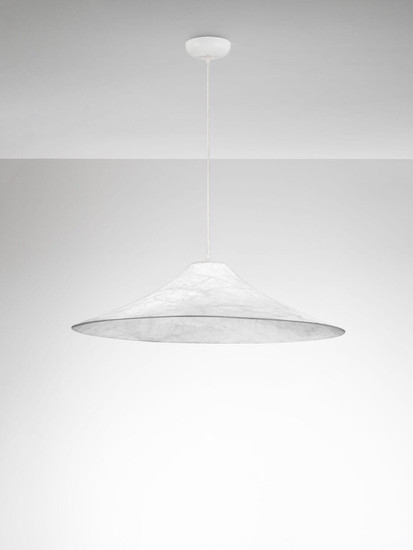 Nova Luce Pendelleuchte Oket E27 Weiß Metall Seide Ø90cm 9620167