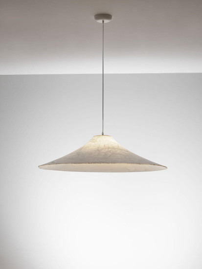 Nova Luce Pendelleuchte Oket E27 Weiß Metall Seide Ø90cm 9620167