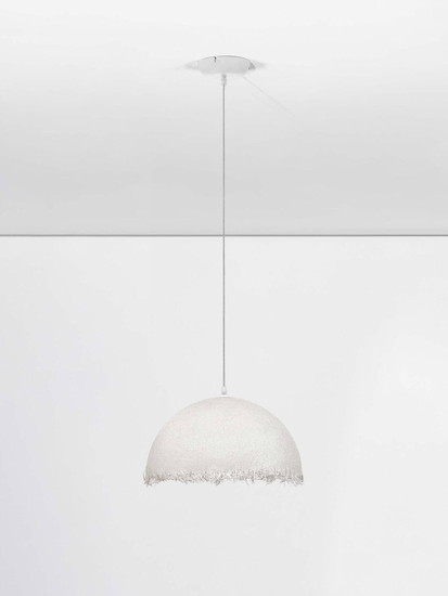 Nova Luce Pendelleuchte Lalu E27 Weiß Ø40cm 9620168