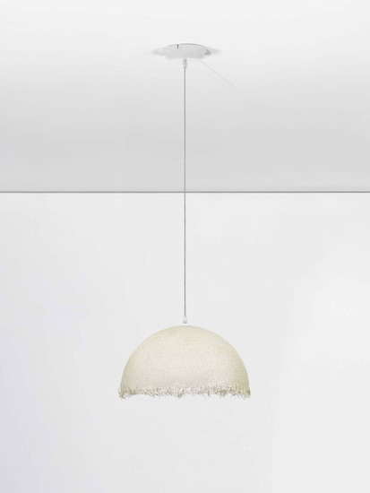 Nova Luce Pendelleuchte Lalu E27 Weiß Ø40cm 9620168