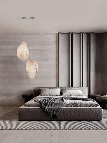 Nova Luce Pendelleuchte Esperia E27 Weiß Metall Seide Ø53cm 9620170