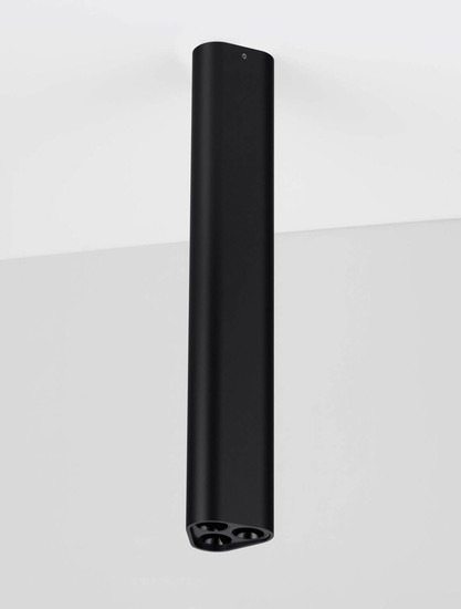 Nova Luce LED Deckenleuchte Etho 6W warmweiss 3000K Schwarz Aluminium 30x5cm 9695105