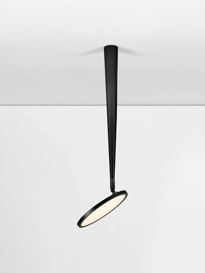 Nova Luce LED Pendelleuchte Ekei 14W warmweiss 3000K Schwarz Aluminium Ø20cm 9695107