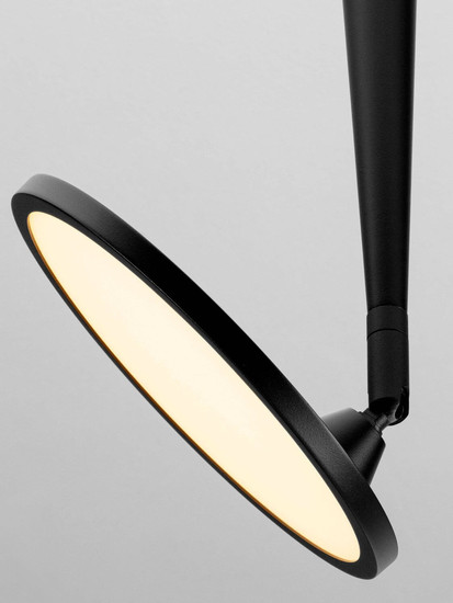 Nova Luce LED Pendelleuchte Ekei 14W warmweiss 3000K Schwarz Aluminium Ø20cm 9695107