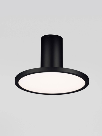 Nova Luce LED Deckenleuchte Ekei 14W warmweiss 3000K Schwarz Aluminium Ø20cm 9695109