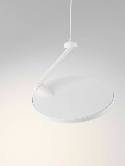 Nova Luce LED Pendelleuchte Opi schwenkbar 14W warmweiss 3000K Weiß Aluminium Ø20cm 9695112