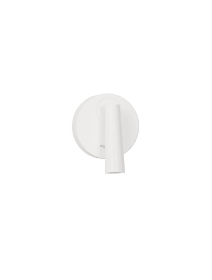 Nova Luce LED Wandleuchte Tico schwenkbar 3W warmweiss 3000K Weiß Aluminium Ø10cm 9695146