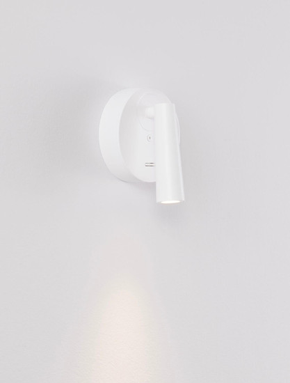 Nova Luce LED Wandleuchte Tico schwenkbar 3W warmweiss 3000K Weiß Aluminium Ø10cm 9695146