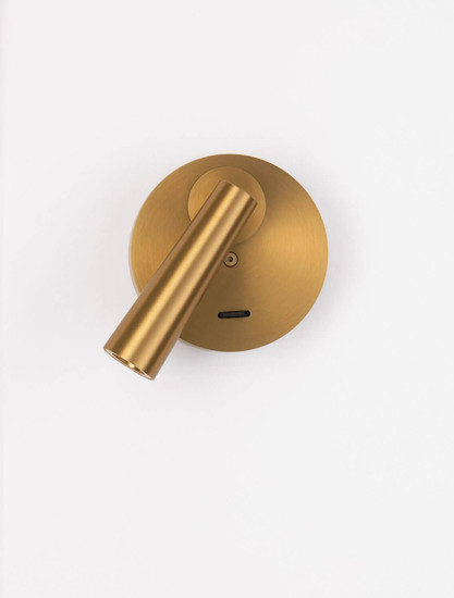 Nova Luce LED Wandleuchte Tico schwenkbar 3W warmweiss 3000K Gold Aluminium Ø10cm 9695148