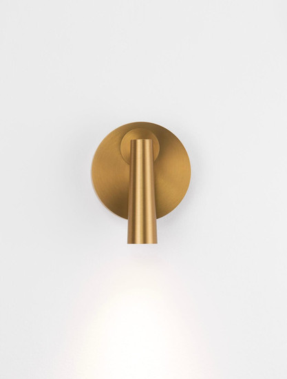 Nova Luce LED Wandleuchte Tico schwenkbar 3W warmweiss 3000K Gold Aluminium Ø10cm 9695148