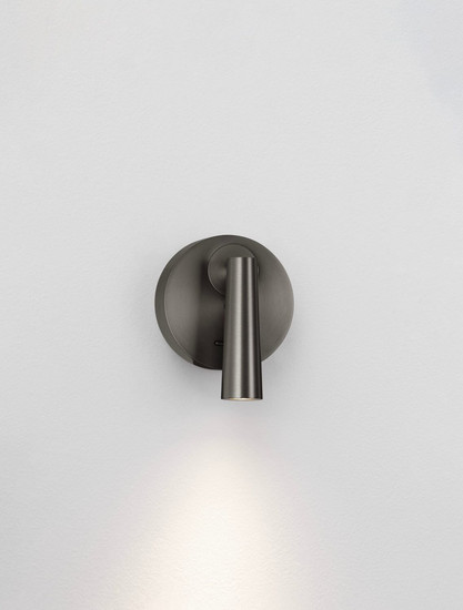 Nova Luce LED Wandleuchte Tico schwenkbar 3W warmweiss 3000K Schwarznickel Aluminium Ø10cm 9695149