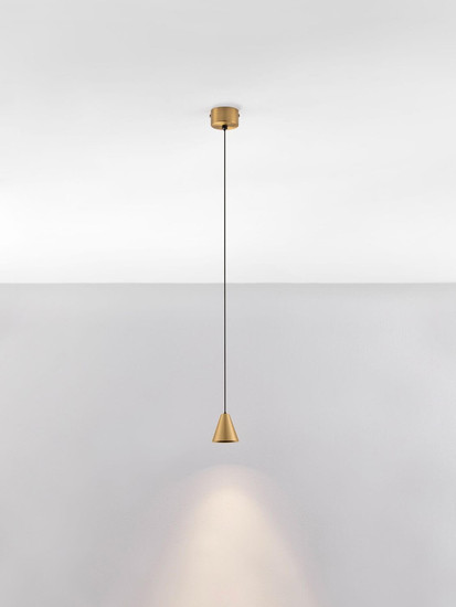 Nova Luce LED Pendelleuchte Irmos 5W warmweiss 3000K Gold Aluminium Ø6cm 9695154