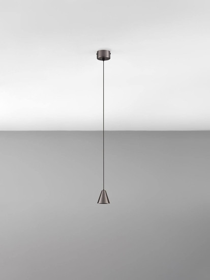 Nova Luce LED Pendelleuchte Irmos 5W warmweiss 3000K Schwarznickel Aluminium Ø6cm 9695155