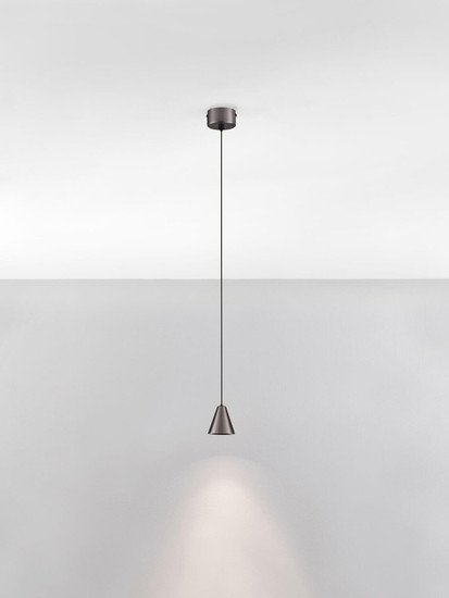 Nova Luce LED Pendelleuchte Irmos 5W warmweiss 3000K Schwarznickel Aluminium Ø6cm 9695155