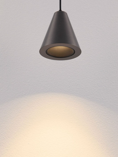 Nova Luce LED Pendelleuchte Irmos 5W warmweiss 3000K Schwarznickel Aluminium Ø6cm 9695155