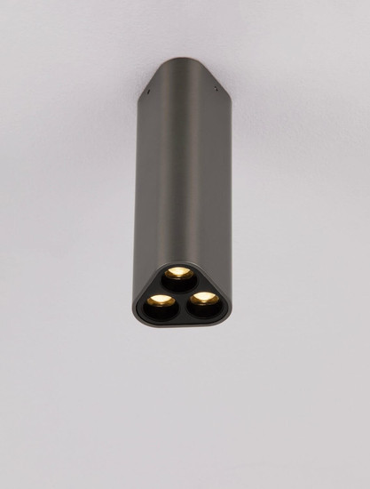 Nova Luce LED Deckenleuchte Etho 6W warmweiss 3000K Schwarz Nickel Aluminium 15x5cm 9695157