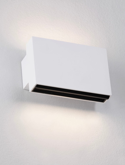 Nova Luce LED Wandleuchte Oti 10W warmweiss 3000K Weiß Aluminium 11x8cm 9695162