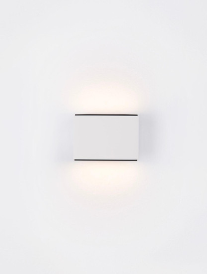Nova Luce LED Wandleuchte Oti 10W warmweiss 3000K Weiß Aluminium 11x8cm 9695162