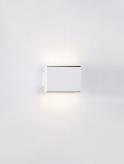 Nova Luce LED Wandleuchte Oti 10W warmweiss 3000K Weiß Aluminium 11x8cm 9695162