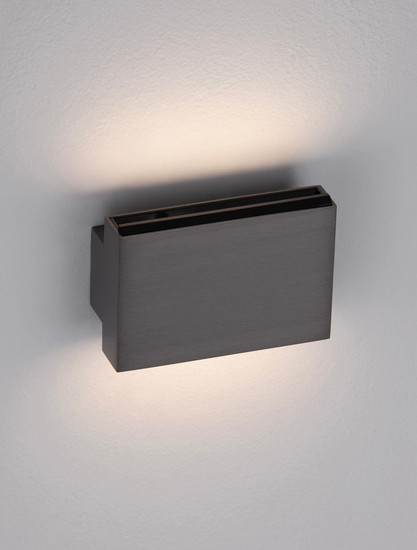 Nova Luce LED Wandleuchte Oti 10W warmweiss 3000K Schwarznickel Aluminium 11x8cm 9695165