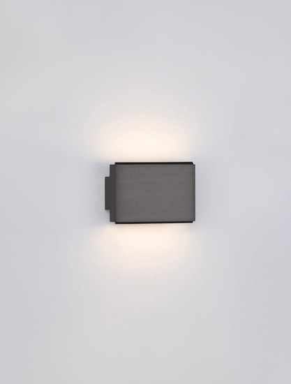 Nova Luce LED Wandleuchte Oti 10W warmweiss 3000K Schwarznickel Aluminium 11x8cm 9695165
