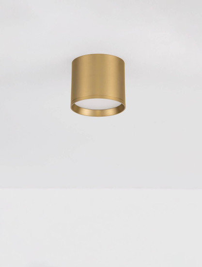 Nova Luce LED Deckenleuchte Ziare 10W warmweiss 3000K Gold Aluminium Ø10cm 9695166