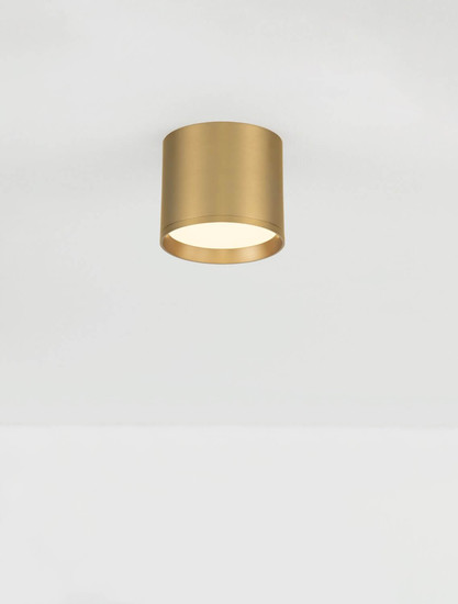 Nova Luce LED Deckenleuchte Ziare 10W warmweiss 3000K Gold Aluminium Ø10cm 9695166