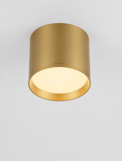 Nova Luce LED Deckenleuchte Ziare 10W warmweiss 3000K Gold Aluminium Ø10cm 9695166