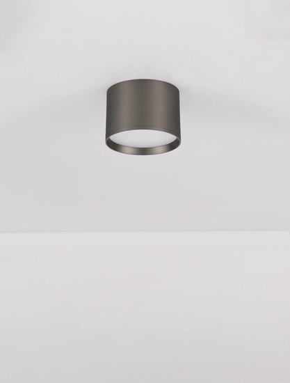 Nova Luce LED Deckenleuchte Ziare 17W warmweiss 3000K Schwarz Nickel Aluminium Ø12cm 9695169
