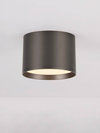 Nova Luce LED Deckenleuchte Ziare 17W warmweiss 3000K Schwarz Nickel Aluminium Ø12cm 9695169
