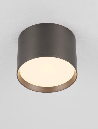 Nova Luce LED Deckenleuchte Ziare 17W warmweiss 3000K Schwarz Nickel Aluminium Ø12cm 9695169