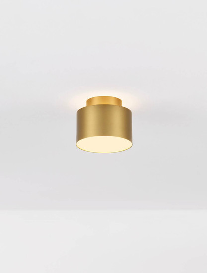 Nova Luce LED Deckenleuchte Ozen 16W warmweiss 3000K Gold Aluminium Ø11cm 9695170