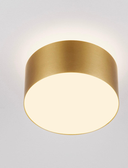 Nova Luce LED Deckenleuchte Ozen 24W warmweiss 3000K Gold Aluminium Ø14cm 9695172