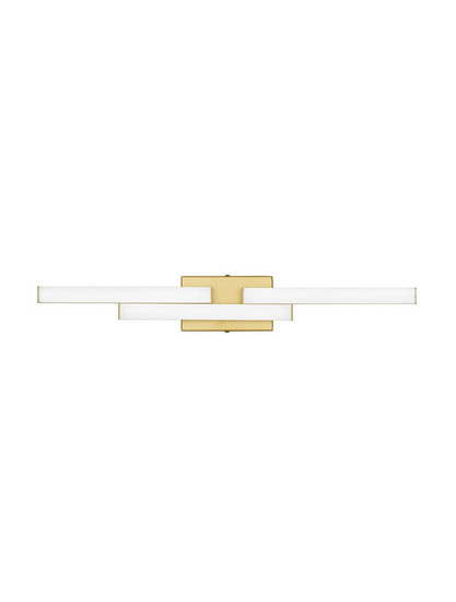 Nova Luce LED Wandleuchte Atom 14W neutralweiss 4000K IP44 Gold Aluminium 60x9cm 9695267