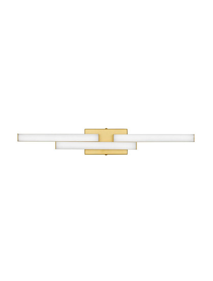 Nova Luce LED Wandleuchte Atom 14W neutralweiss 4000K IP44 Gold Aluminium 60x9cm 9695267