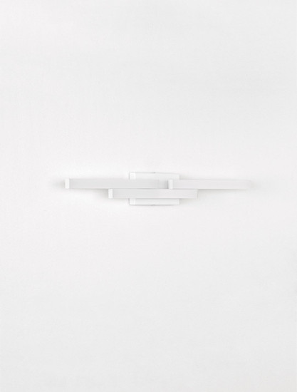 Nova Luce LED Wandleuchte Atom 14W neutralweiss 4000K IP44 Weiß Aluminium 60x9cm 9695268