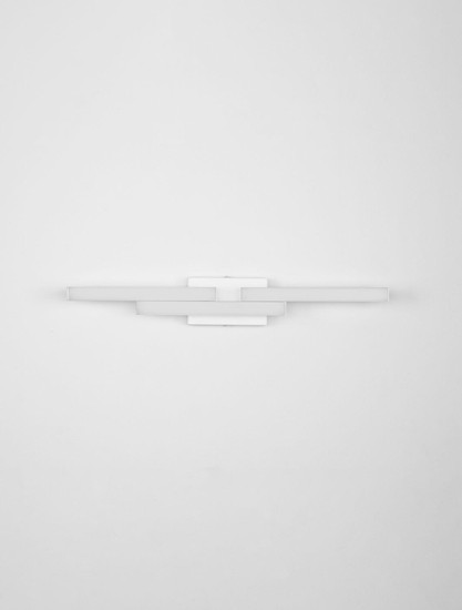 Nova Luce LED Wandleuchte Atom 14W neutralweiss 4000K IP44 Weiß Aluminium 60x9cm 9695268