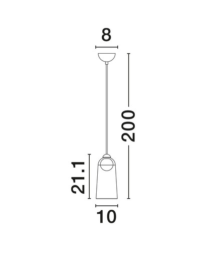 Nova Luce LED Pendelleuchte Dione 5W warmweiss 3000K Rauchgrau Schwarz Aluminium Stahl Ø10cm 9695270