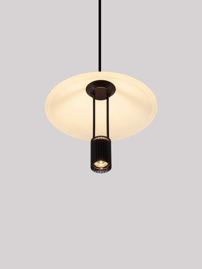 Nova Luce LED Pendelleuchte Anafi 8W warmweiss 3000K Schwarz Stahl Aluminium Ø22cm 9695275