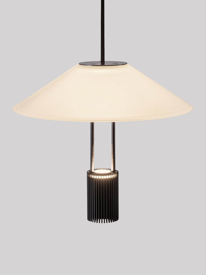 Nova Luce LED Pendelleuchte Anafi 8W warmweiss 3000K Schwarz Stahl Aluminium Ø22cm 9695275