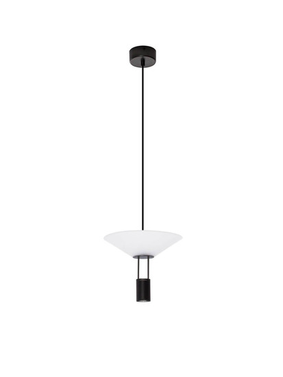 Nova Luce LED Pendelleuchte Anafi 8W warmweiss 3000K Schwarz Stahl Aluminium Ø22cm 9695276