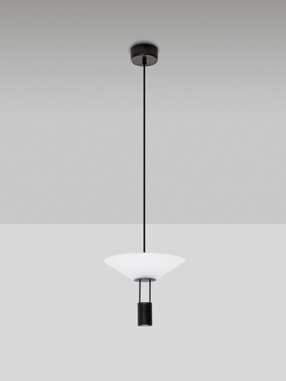 Nova Luce LED Pendelleuchte Anafi 8W warmweiss 3000K Schwarz Stahl Aluminium Ø22cm 9695276