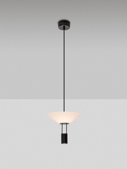 Nova Luce LED Pendelleuchte Anafi 8W warmweiss 3000K Schwarz Stahl Aluminium Ø22cm 9695276