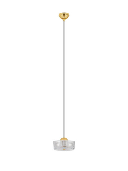 Nova Luce LED Pendelleuchte Keros 6W warmweiss 3000K Platingold Aluminium Ø16cm 9695278