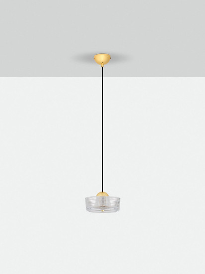 Nova Luce LED Pendelleuchte Keros 6W warmweiss 3000K Platingold Aluminium Ø16cm 9695278