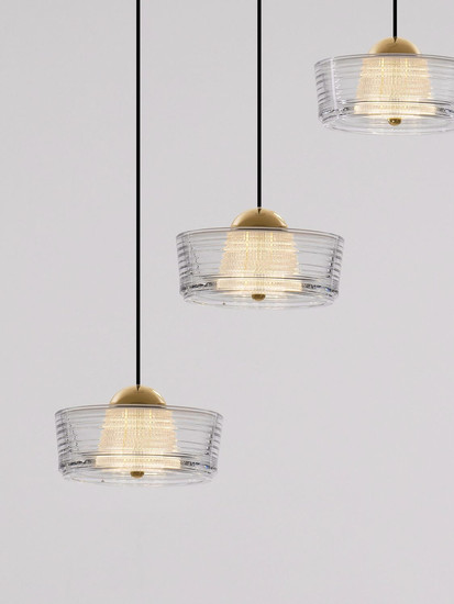 Nova Luce LED Pendelleuchte Keros 18W warmweiss 3000K Platingold Weiß Aluminium Ø50cm 9695279
